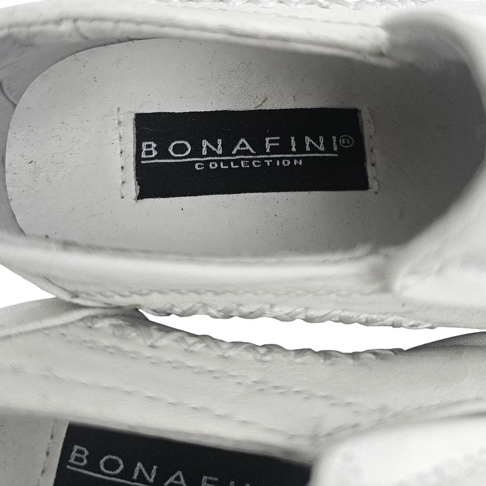Bonafini Collection Kids White Leather Slip On Loafers 6 Wedding Formal‎ Church